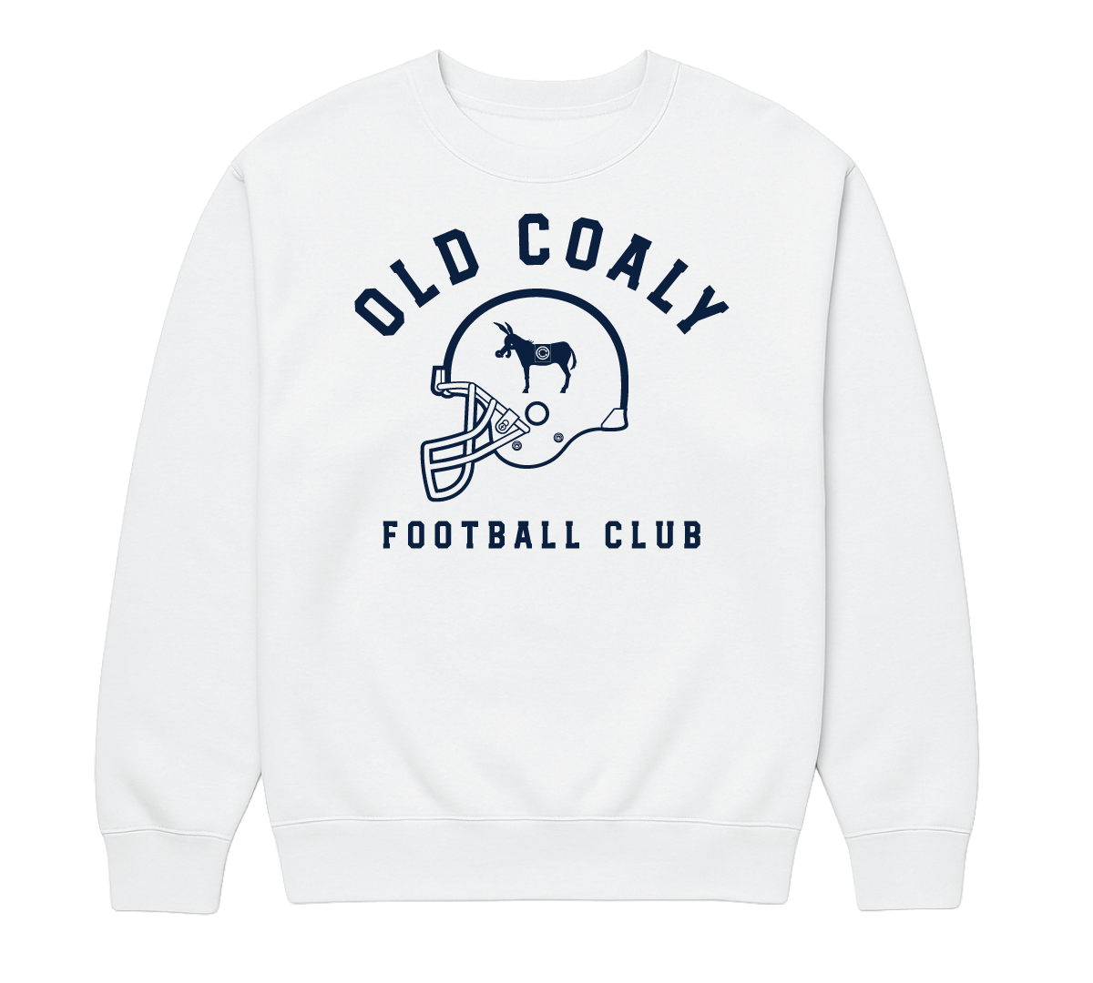Helmet Crew Neck - Navy Graphic